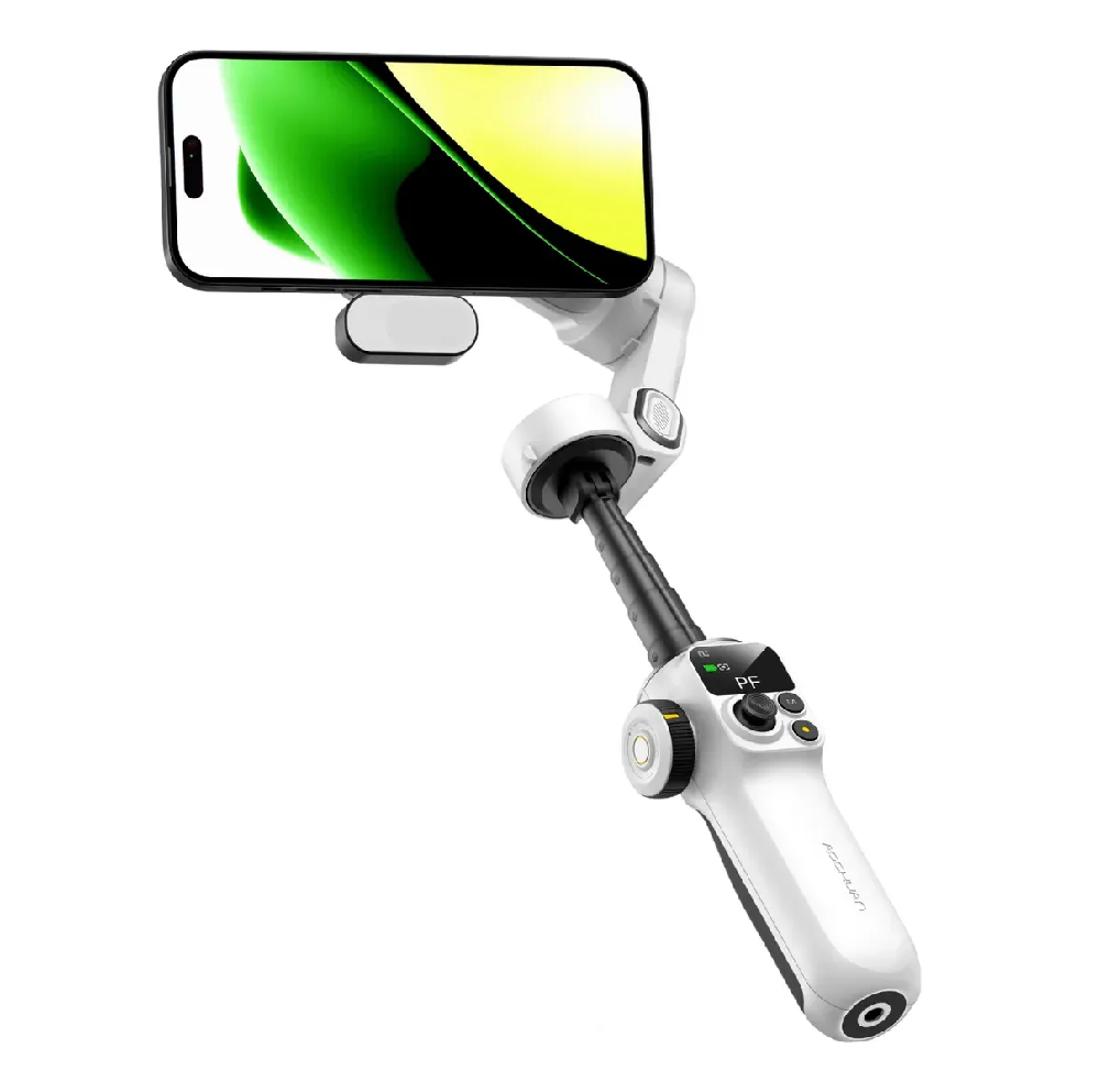 Триосьовий стабілізатор AOCHUAN Professional Gimbal Stabilizer for Smartphone SMART P2 White Одеса - фото 7