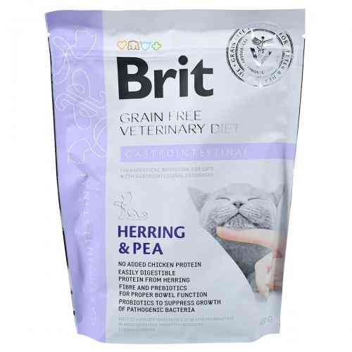 Корм сухий Brit Grain Free VetDiet Cat Gastrointestinal для котів з порушеним травленням з оселедцем лососем яйцем та горохо Київ