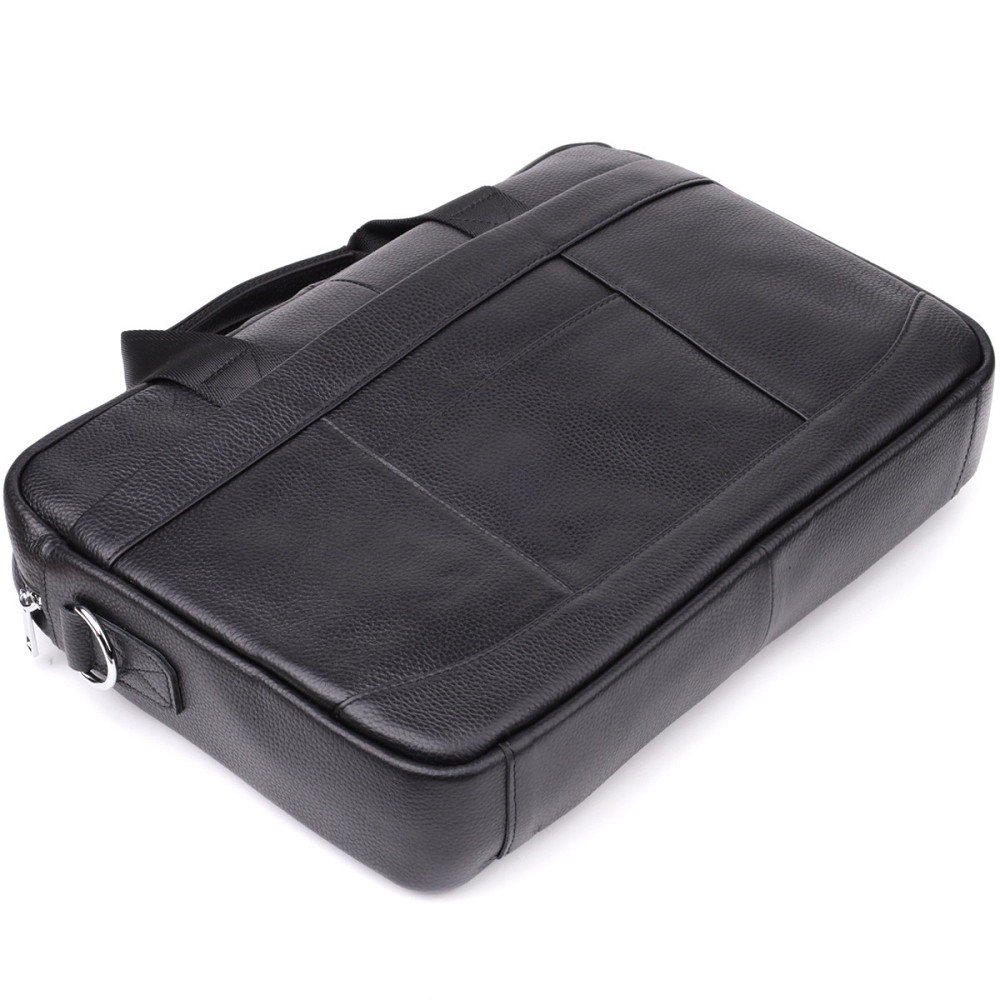 Діловий портфель для чоловіків із натуральної шкіри Vintage 23039 Чорний Київ - фото 9