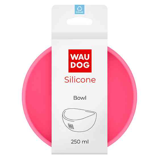 Миска WAUDOG Silicone, 250 мл розовый Киев