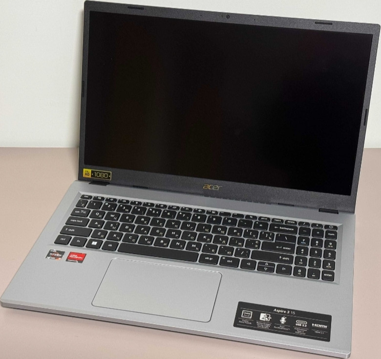 Ноутбук ASER ASPIRE 3 15.6" Touch IPS , AMD Ryzen 5 7520U 16/512Gb. SSD Київ - фото 7