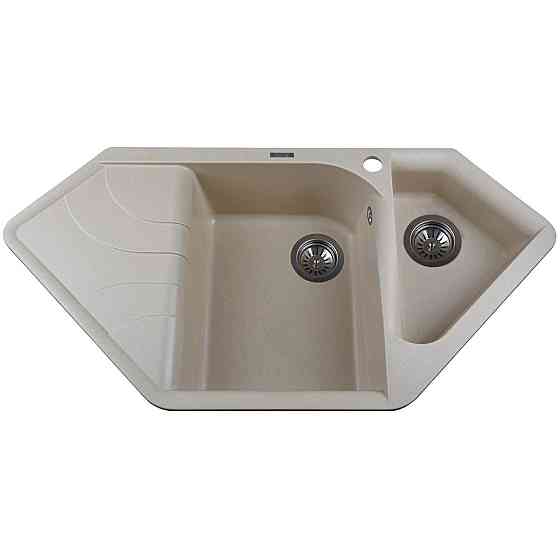 Гранітна мийка Globus Lux GARDA слонова кістка 1000х500 мм Київ