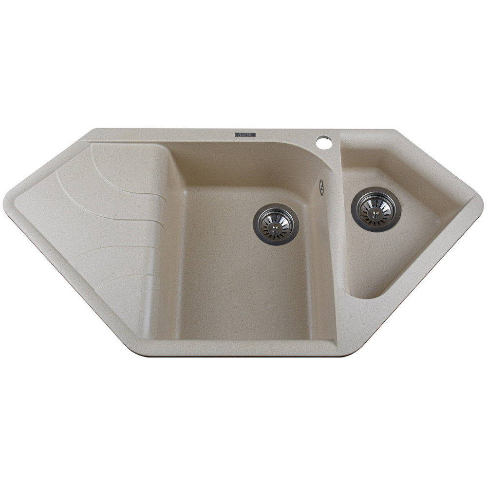 Гранитная мойка Globus Lux GARDA слоновая кость 1000х500мм Киев - изображение 1