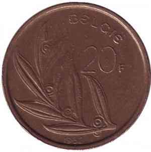 20 франков. 1982 год, Бельгия. (Belgie) Полтава