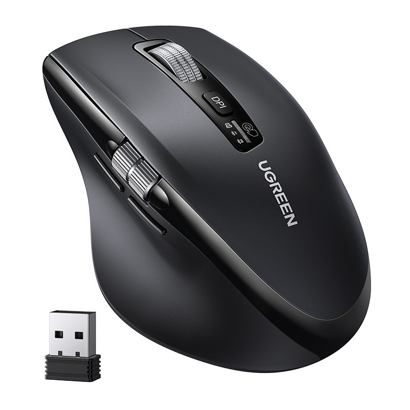 Маніпулятор миша бездротова UGREEN M751 Multi-mode Wireless Mouse Black Одеса - фото 3