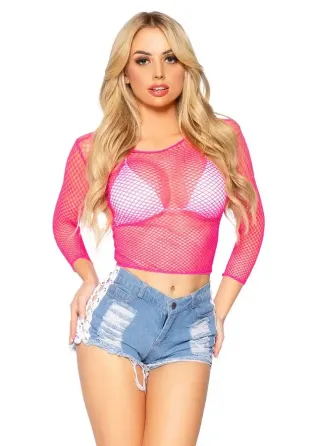 Топ Leg Avenue Long Sleeves T-Shirts Neon Pink One Size Львов