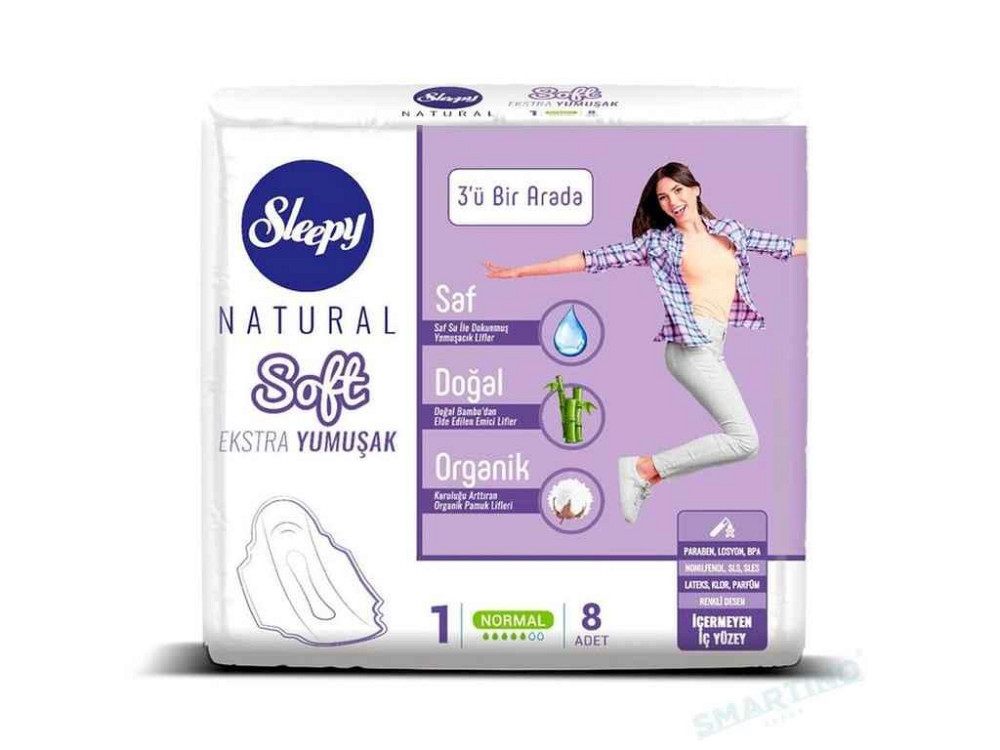 Гігієнічні прок 5крап EXTRA SOFT NORMAL 8шт ТМ SLEEPY Київ - фото 1