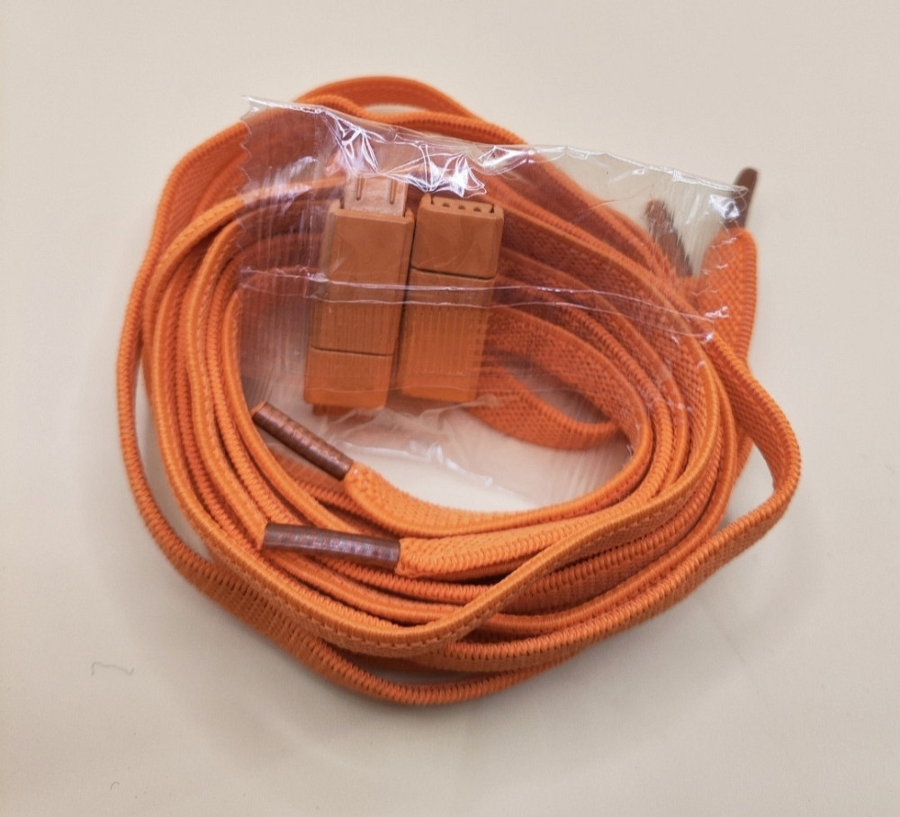 Еластичні шнурки без зав'язок з магнітними застібками Помаранчевий Сміла - фото 1