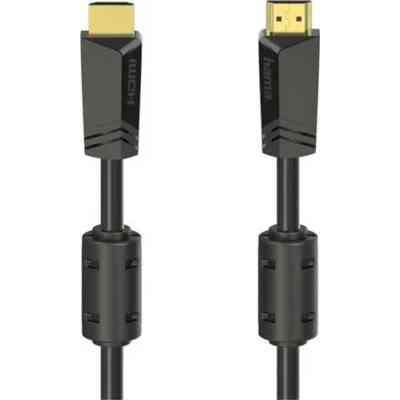Кабель мультимедийный HDMI to HDMI 10.0m 4K Ethernet Gold Black Hama (00205009) Винница