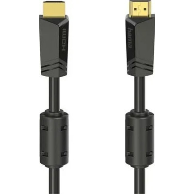 Кабель мультимедийный HDMI to HDMI 10.0m 4K Ethernet Gold Black Hama (00205009) Винница - изображение 1