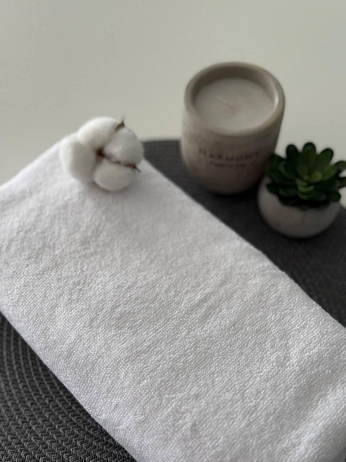 Рушник банний махровий Ideal Textile білий 70х140 см 550 г/м2 (56860368) Чернівці - фото 4