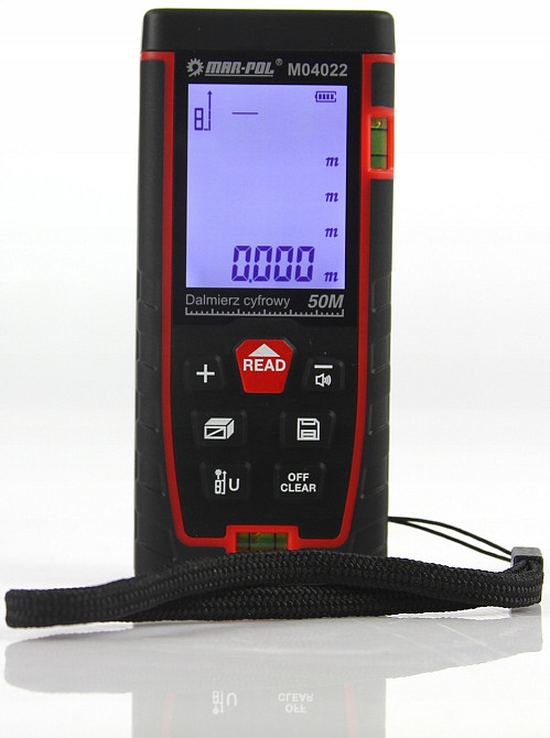 Далекомір цифровий лазерна рулетка з дальністю вимірювання 50 метрів Mar-Pol (M04022) Нововолинськ - фото 3