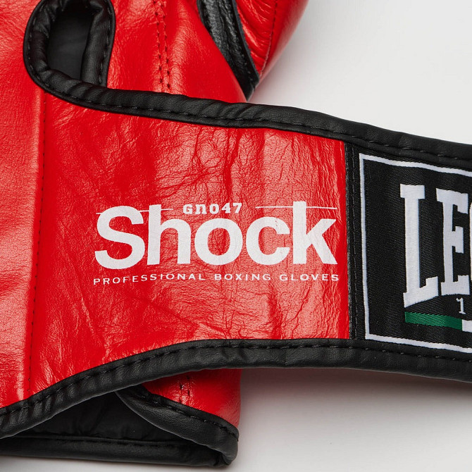 Боксерські рукавиці Leone GN047 SHOCK Red 12 унцій (бинти 4 м. в комплекті) Кам'янське - фото 8