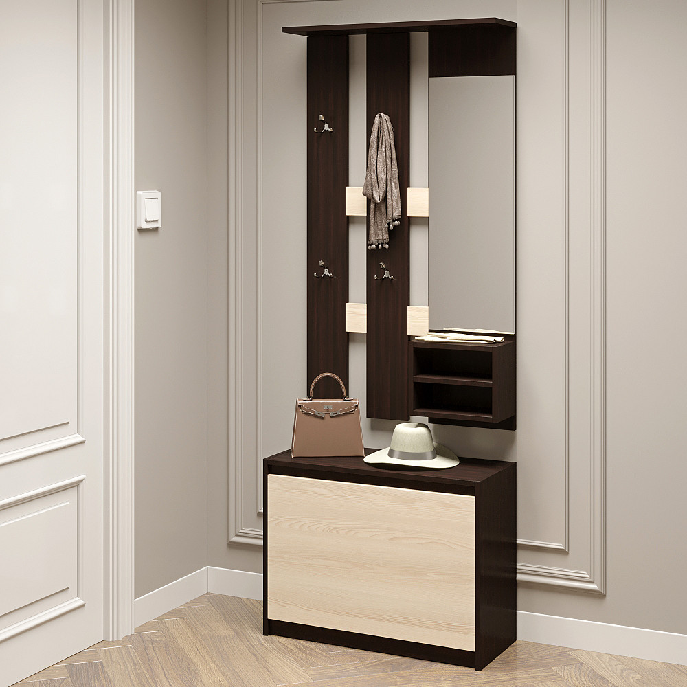 Прихожая для дома Эверест Микс венге + дуб молочный (DTM-2183) Львов - изображение 1