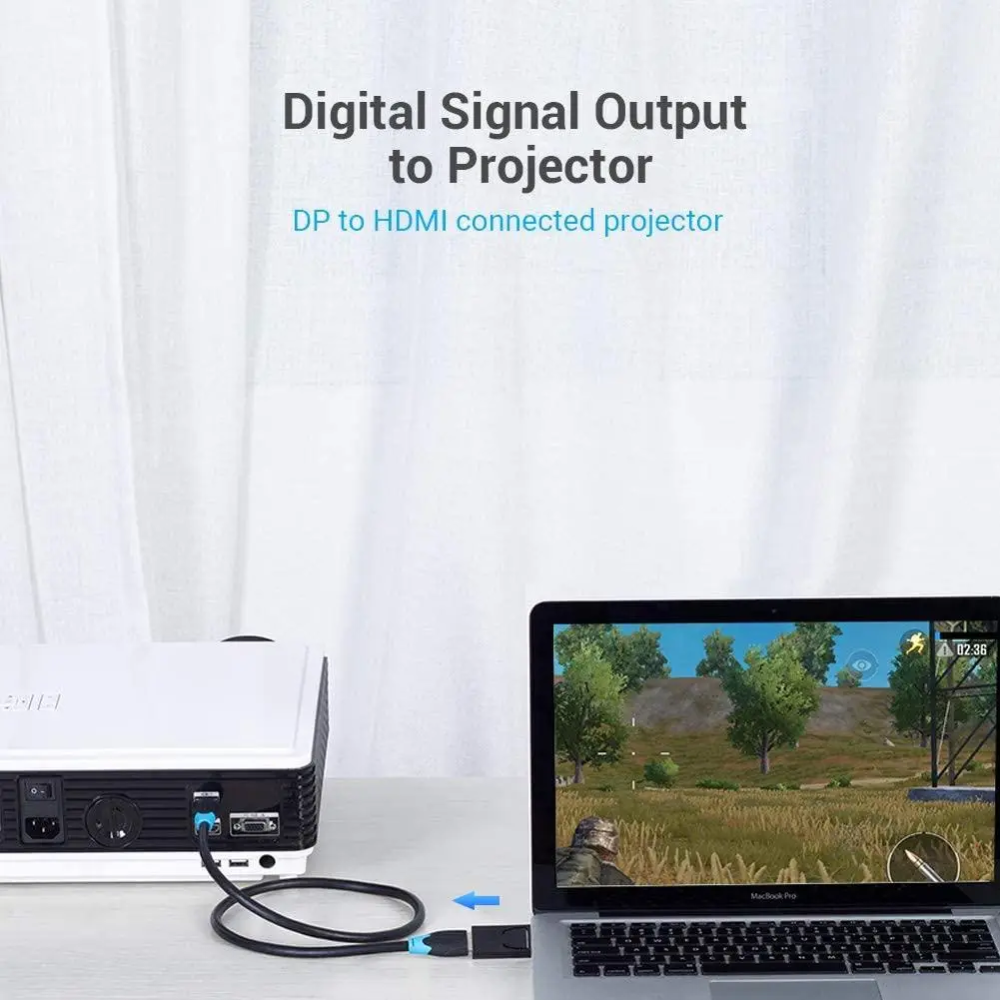 Адаптер Vention DisplayPort на HDMI черный Киев - изображение 3