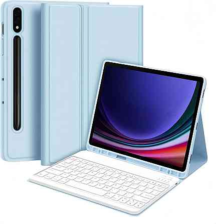 Протиударний чохол-книжка з клавіатурою на Samsung Galaxy Tab S7 FE+/S7+/S8+ 12.4" Дніпро