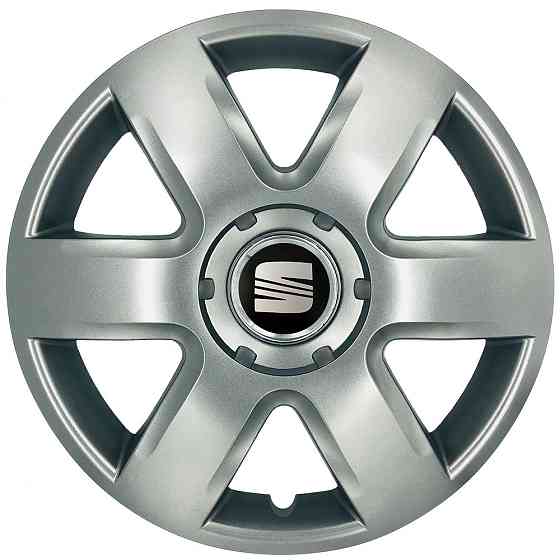Автомобильные модельные колпаки R15 Seat 337 4шт, SJS, серебряные Киев