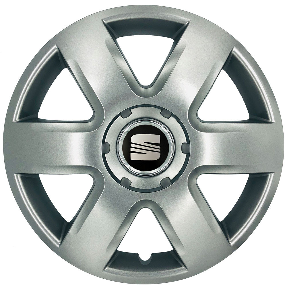 Автомобильные модельные колпаки R15 Seat 337 4шт, SJS, серебряные Киев - изображение 1