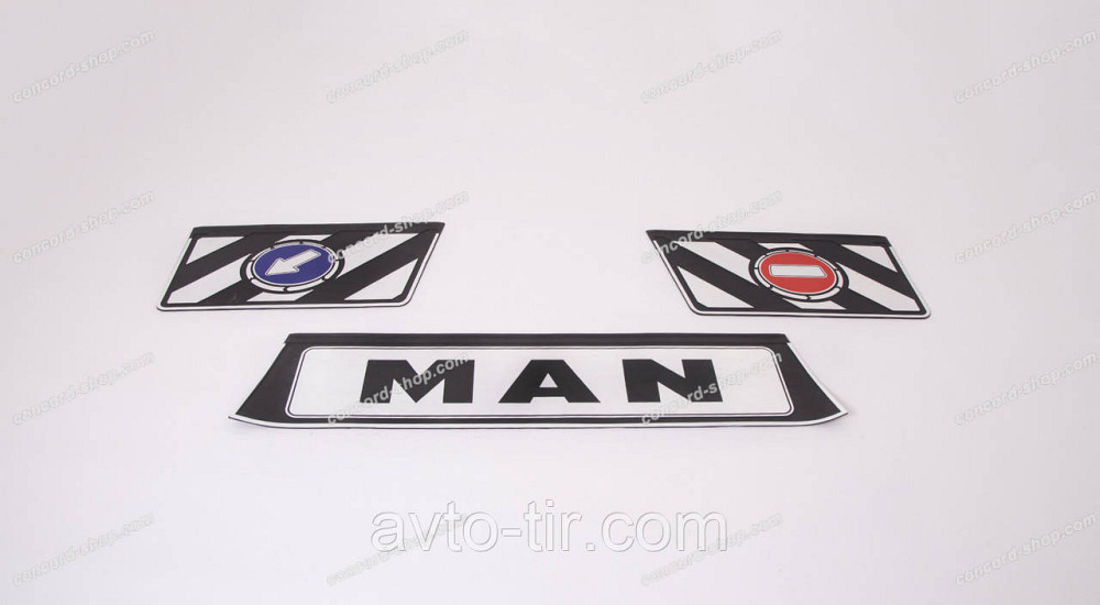 Бризговик причепа 350x2400 MAN чорний комплект з трьох частин, 3D KP35240RS-92MA1 Луцк - изображение 1