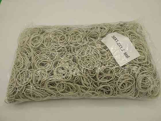 Банківська Гумка No30 (біла)*1,2 мм 1 кг "Plast" (1 пачка) Харків