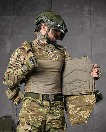 Плитоноска 4 швидкі скидання з напашником Cordura піксель ДЛ63965 Київ - фото 4