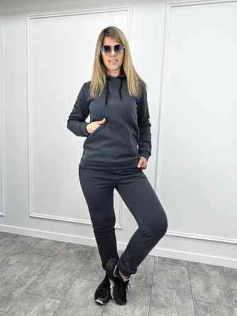 Жіночий спортивний костюм на флісі "Impuls" оптом | Батал | Розпродаж моделі Графіт, 50-52 Київ