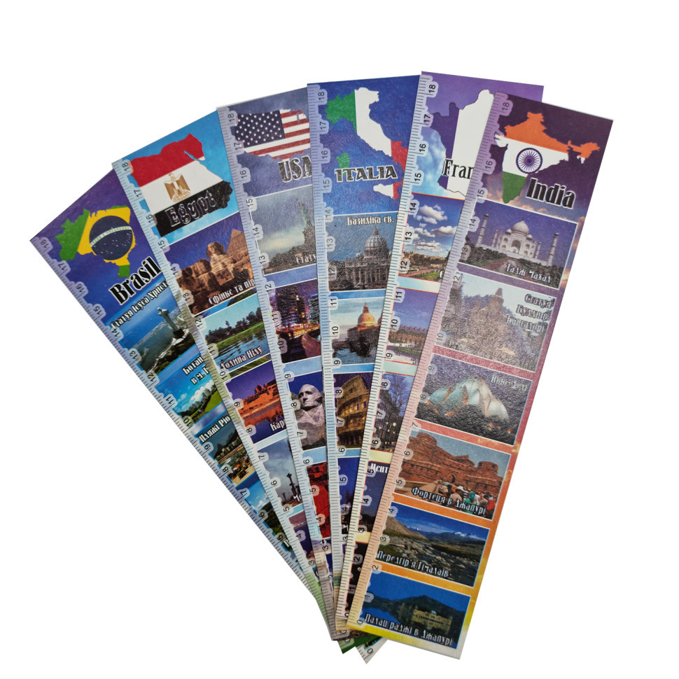 Набір закладок для книг ЗК-01, 6 шт Мандруємо світом Вінниця - фото 1