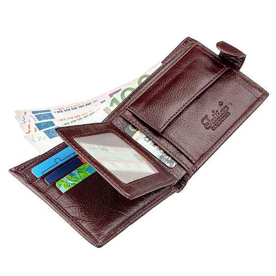 Гаманець чоловічий флотар шкіряний Коричневий (TAILIAN) Київ