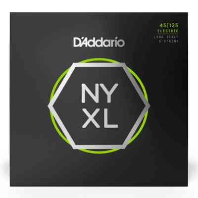Струни для гітари D&apos;Addario NYXL Bass Light Top / Medium Bottom 5-String (45-125) (NYXL45125) Вінниця