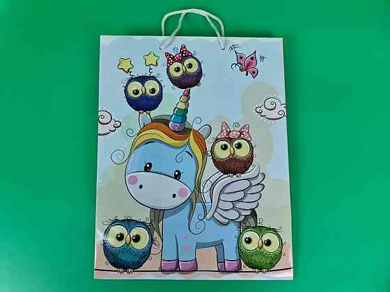 Подарунковий паперовий пакет Гігант (широке дно)о 30/40/17 (артGSD-55) (12 шт) Харків