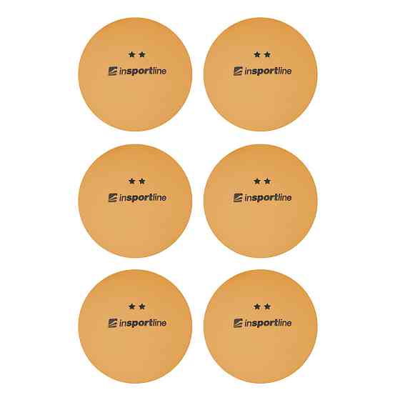 Мячи для настольного тенниса inSPORTline Elisenda S2 6 шт, оранжевые Киев