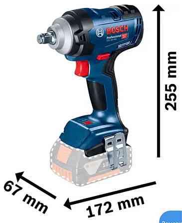 Безщітковий ударний гайковерт  Bosch GDS18V-400 Н·м без акб і з/п. Харків