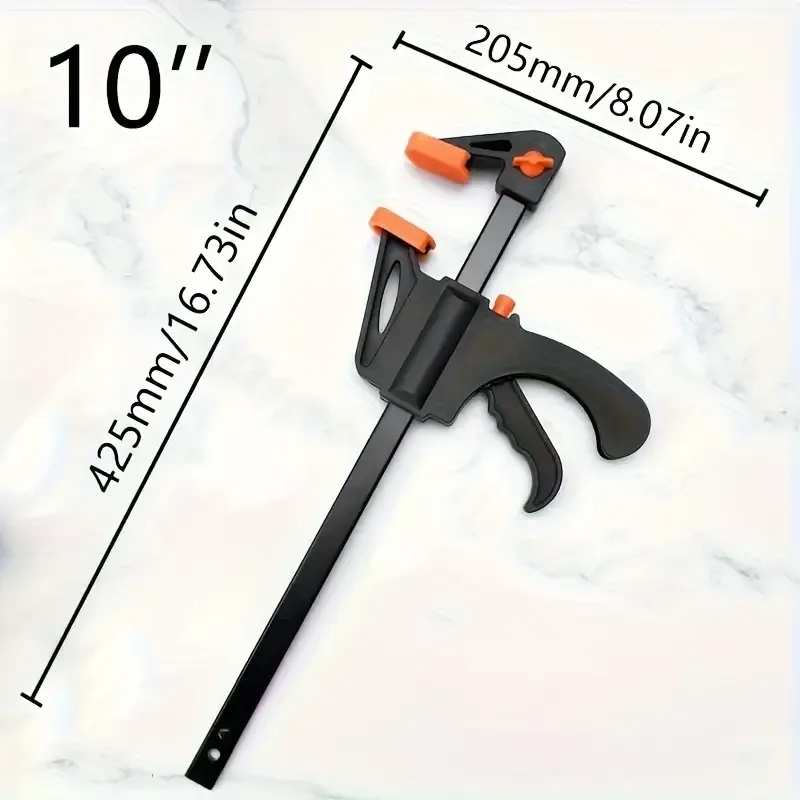 Одноручна F-образна струбцина 4" для столярних робіт Київ - фото 7