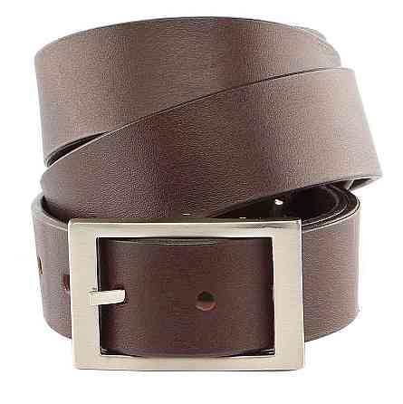 Надежный кожаный итальянский ремень GRANDE PELLE 00242 Коричневый Киев