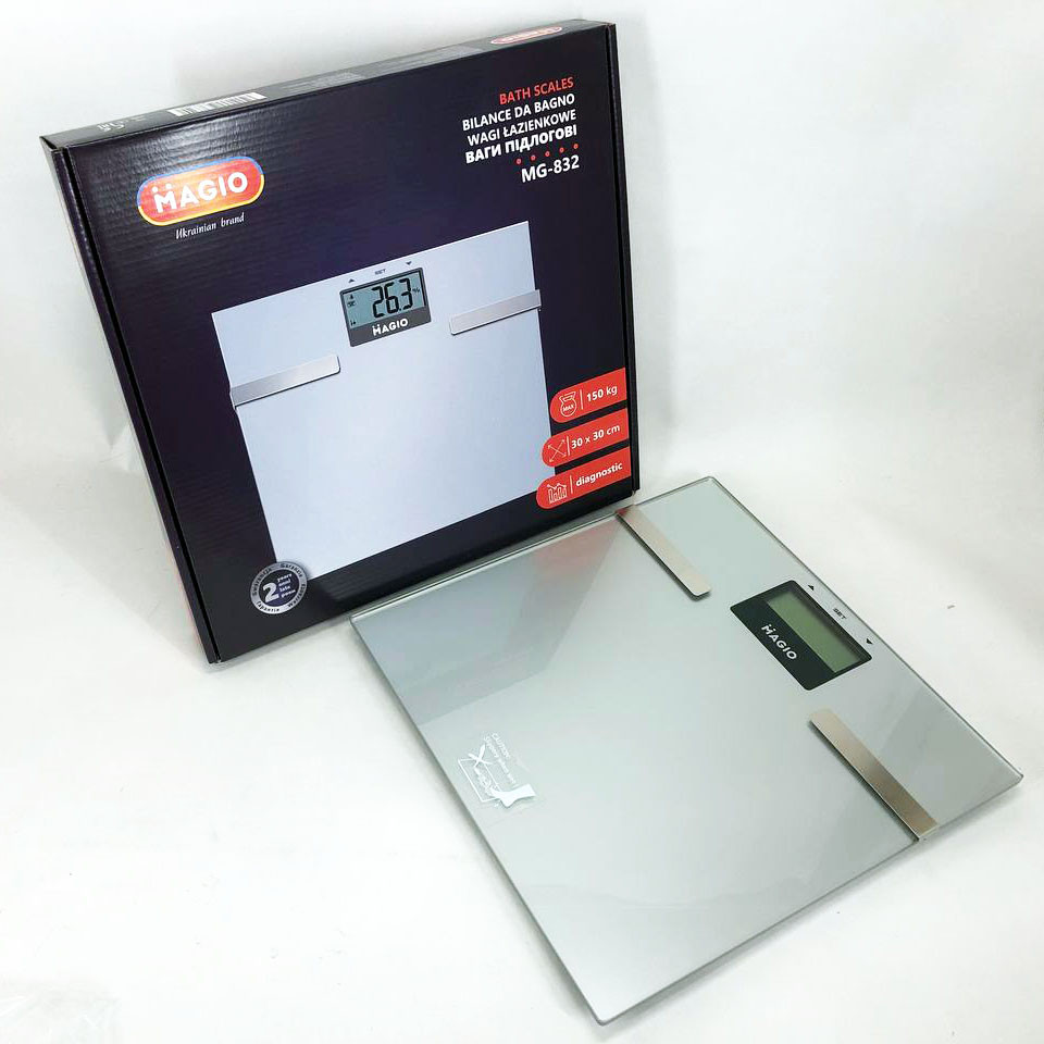 Підлогові ваги з функцією вимірювання ваги MAGIO MG-832, Точні ваги для тіла Ваги для визначення BJ-52 Львів - фото 3
