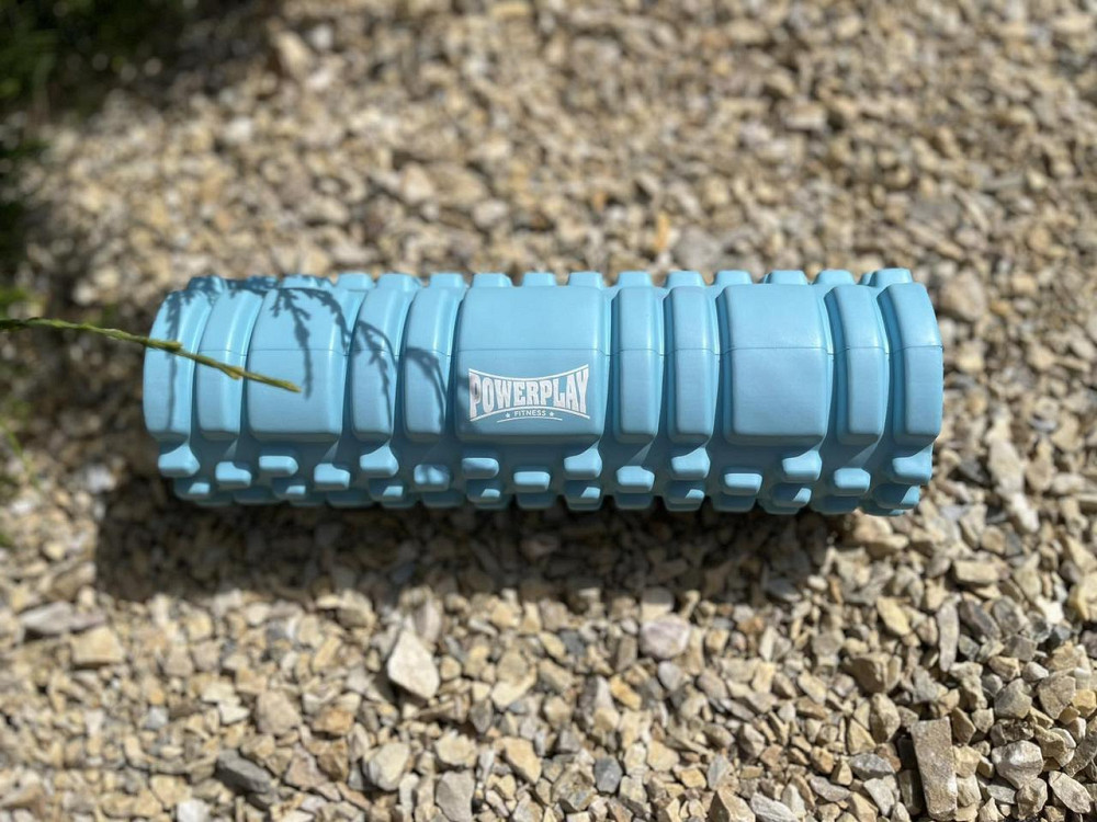 Масажний ролик (роллер) PowerPlay 4342 Massage Roller Синій (30x10см.) Кам'янське - фото 5