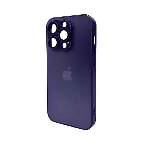 Чохол для смартфона AG Glass Matt Frame Color Logo for Apple iPhone 15 Pro Deep Purple Киев