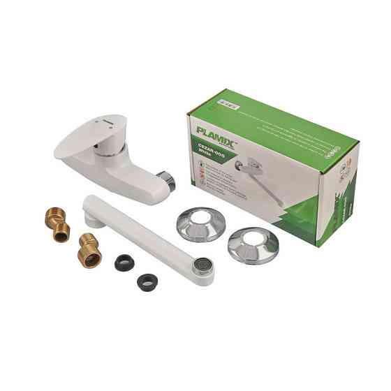 Змішувач для кухні настінний Plamix Cezar-005 White (PM0734)   ( 22026 ) Харків