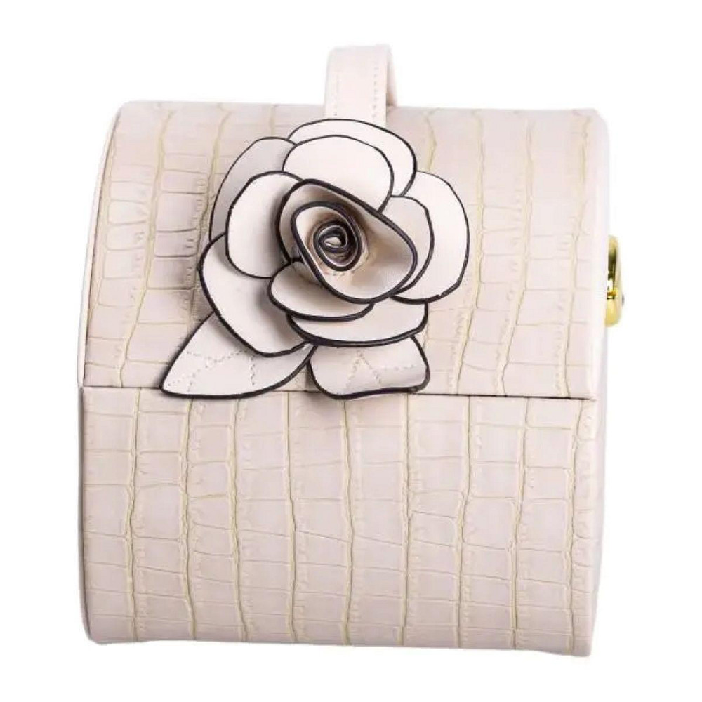 Шкатулка для украшений из эко кожи 3 яруса с замком органайзер для ювелирных изделий HP-5-21BE Киев - изображение 9