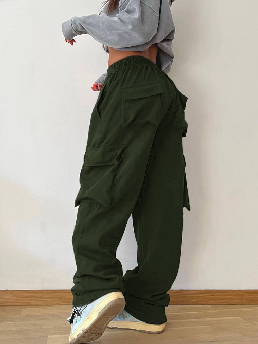 Штаны карго женские трикотажные Хаки 48/52 Харьков - изображение 1