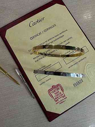 Браслет Cartier з викруткою під золото або під срібло / Cartier браслет із викруткою тонкий Одеса