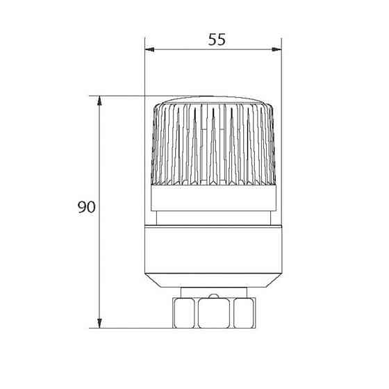 Термоголовка M30x1.5 Koer KR.1334   ( KR2843 ) 33642 Харьков