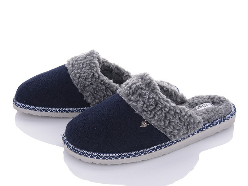 Тапочки домашние мужские закрытые пальцы теплые домашние на овчине тм 