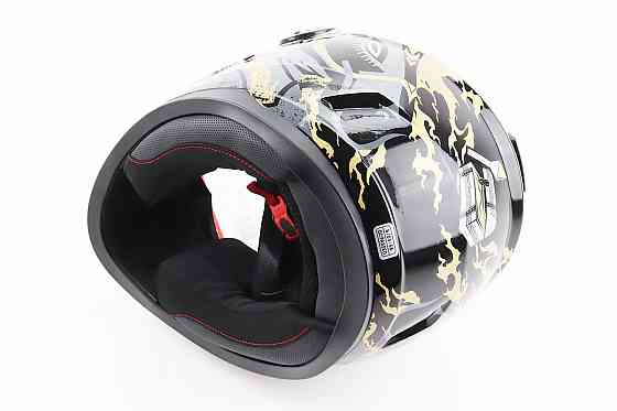 Шолом інтеграл, закритий BLD-М65 S (55-56см), ЧОРНИЙ/ЗОЛОТИСТО-СІРИЙ "Totem" Київ