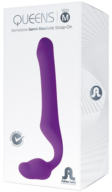 Безремневой страпон Adrien Lastic Queens фиолетовый, M Sex Aura Киев - изображение 4