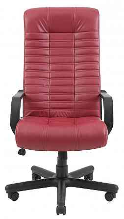 Офісне Крісло Керівника Richman Atlant Zeus Deluxe Berry Пластік М1 Tilt Бордовий Київ