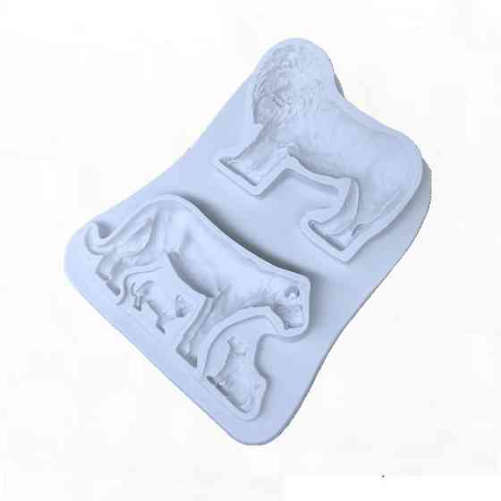 Молд силиконовый Лев 125 на 153 мм серый Киев