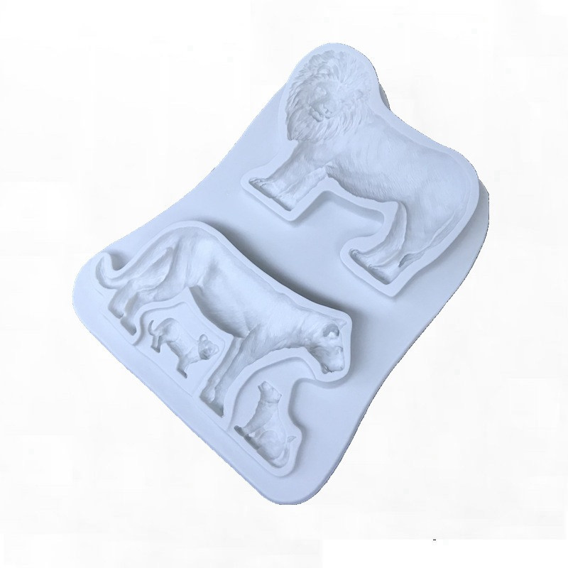 Молд силиконовый Лев 125 на 153 мм серый Киев - изображение 6