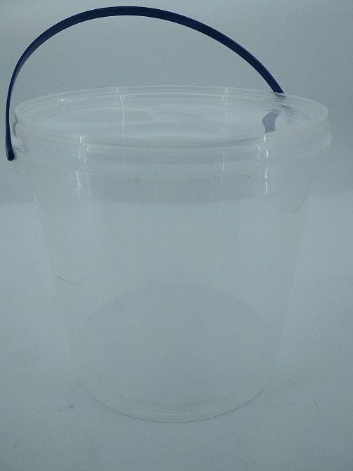 Ведро круглое с крышкой 3.3 л, прозрачное (1 шт) Харьков - изображение 3