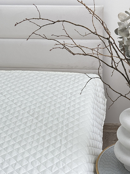 Ecotton Покривало Ecotton 220х240 см антиалергенне з полісатину молочного кольору Cream White Коломыя - изображение 1